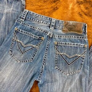 Men's Western Rock & Roll Cowboy Denim Jeans — Sz. 28x34